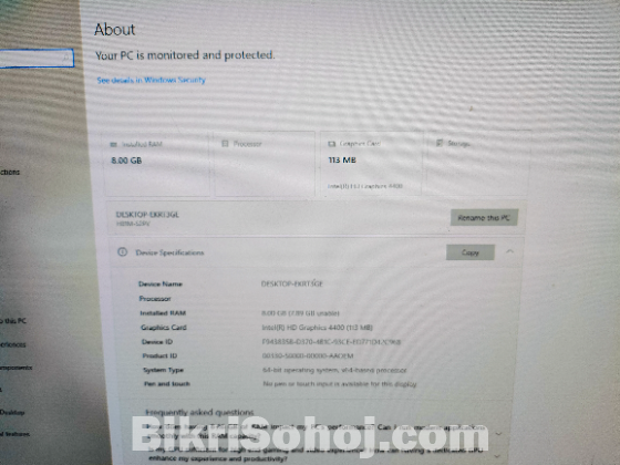 Core i3 gen4 128ssd microlab sound box